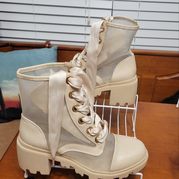 Mesh combat boots size 8.5 women's - Picture 3 of 7
